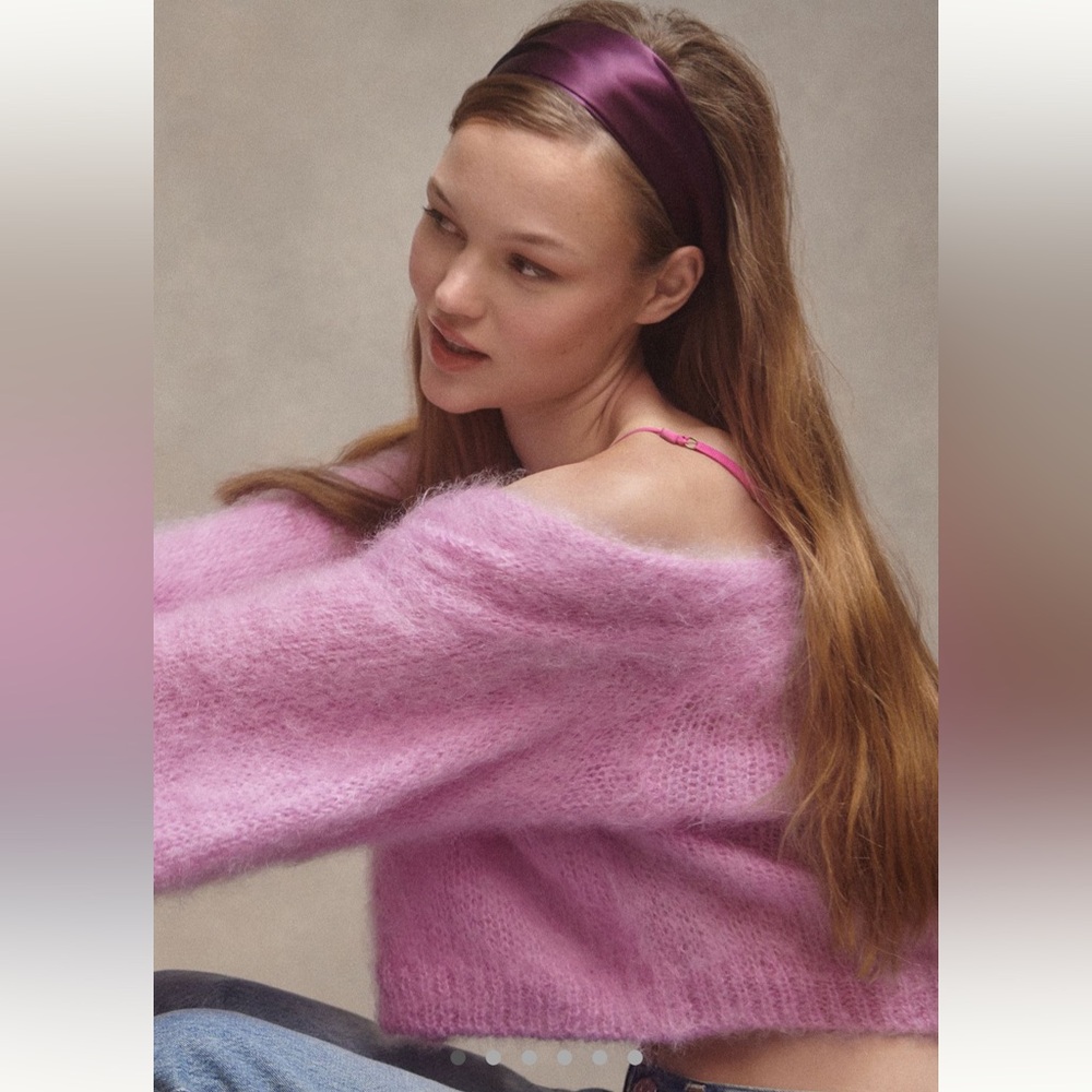 By Anthropologie Hazel Fuzzy Cardigan Sweater